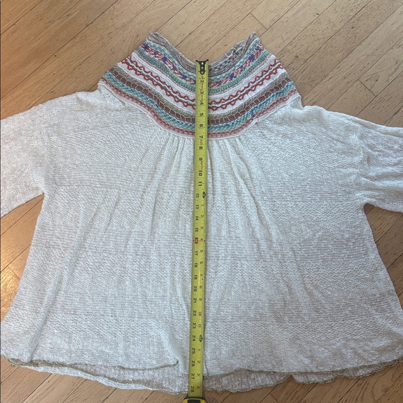 Free People Cream Multicolor Knit Top - Picture 5 of 6
